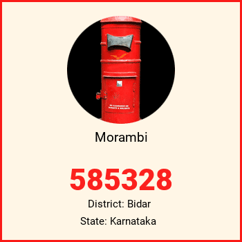 Morambi pin code, district Bidar in Karnataka
