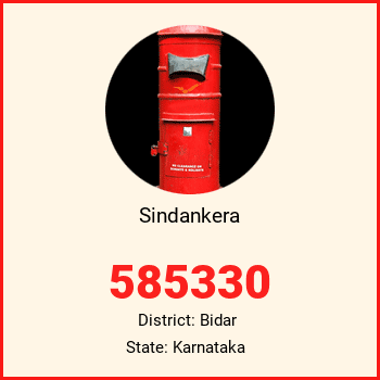 Sindankera pin code, district Bidar in Karnataka