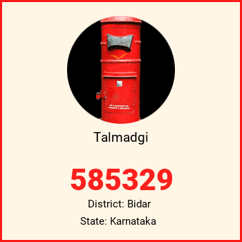 Talmadgi pin code, district Bidar in Karnataka