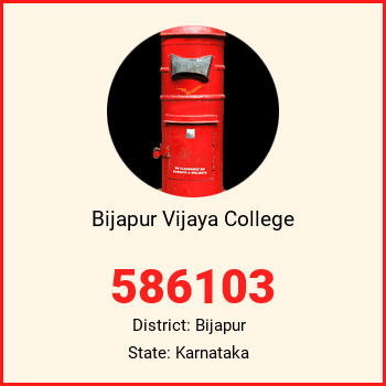 Bijapur Vijaya College pin code, district Bijapur in Karnataka