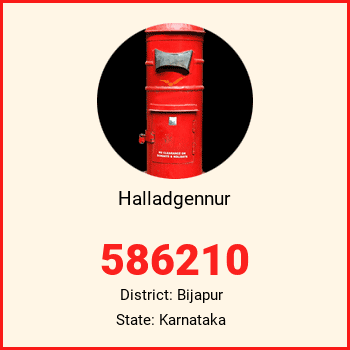 Halladgennur pin code, district Bijapur in Karnataka