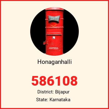 Honaganhalli pin code, district Bijapur in Karnataka