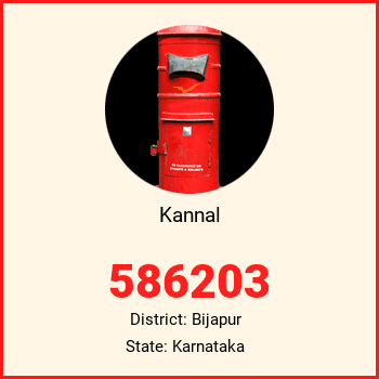 Kannal pin code, district Bijapur in Karnataka
