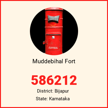 Muddebihal Fort pin code, district Bijapur in Karnataka