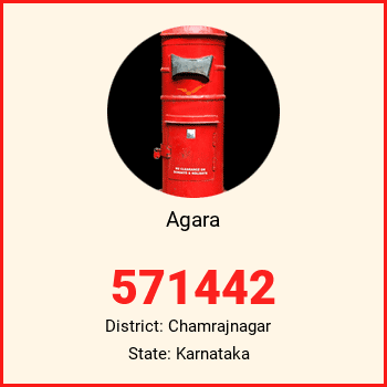 Agara pin code, district Chamrajnagar in Karnataka
