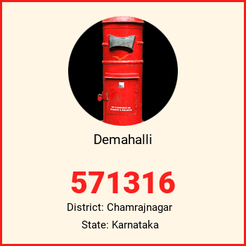 Demahalli pin code, district Chamrajnagar in Karnataka