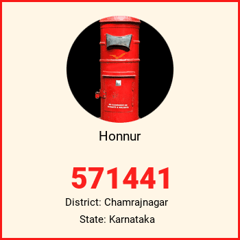 Honnur pin code, district Chamrajnagar in Karnataka