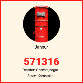 Jannur pin code, district Chamrajnagar in Karnataka