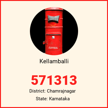 Kellamballi pin code, district Chamrajnagar in Karnataka