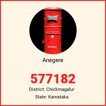 Anegere pin code, district Chickmagalur in Karnataka