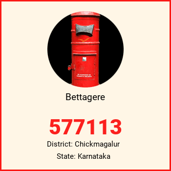 Bettagere pin code, district Chickmagalur in Karnataka