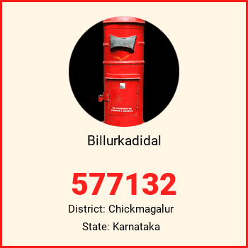 Billurkadidal pin code, district Chickmagalur in Karnataka