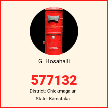 G. Hosahalli pin code, district Chickmagalur in Karnataka