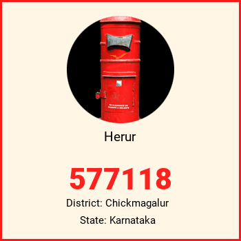 Herur pin code, district Chickmagalur in Karnataka