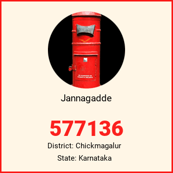Jannagadde pin code, district Chickmagalur in Karnataka