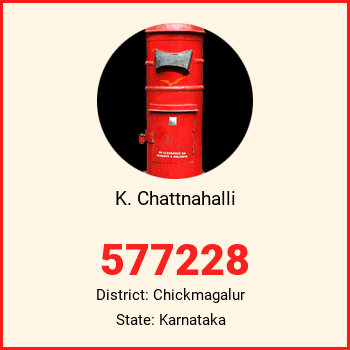 K. Chattnahalli pin code, district Chickmagalur in Karnataka