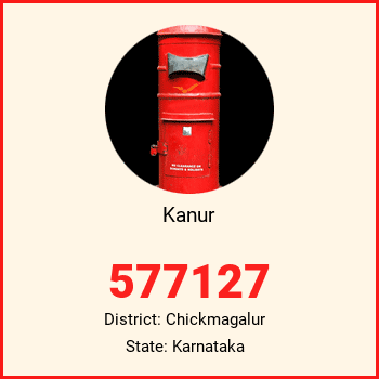 Kanur pin code, district Chickmagalur in Karnataka