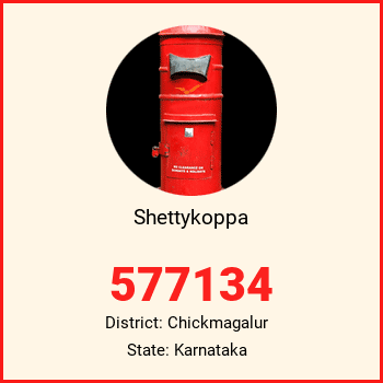 Shettykoppa pin code, district Chickmagalur in Karnataka