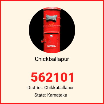 Chickballapur pin code, district Chikkaballapur in Karnataka