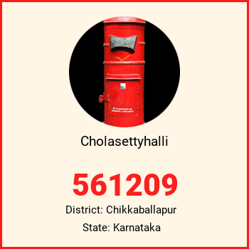 Cholasettyhalli pin code, district Chikkaballapur in Karnataka