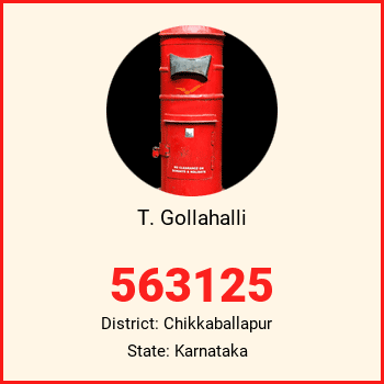 T. Gollahalli pin code, district Chikkaballapur in Karnataka