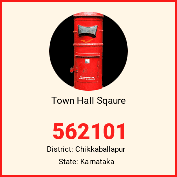 Town Hall Sqaure pin code, district Chikkaballapur in Karnataka