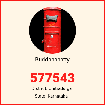 Buddanahatty pin code, district Chitradurga in Karnataka