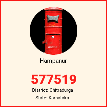 Hampanur pin code, district Chitradurga in Karnataka