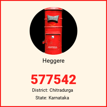 Heggere pin code, district Chitradurga in Karnataka