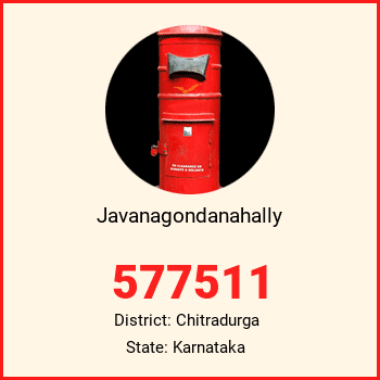 Javanagondanahally pin code, district Chitradurga in Karnataka