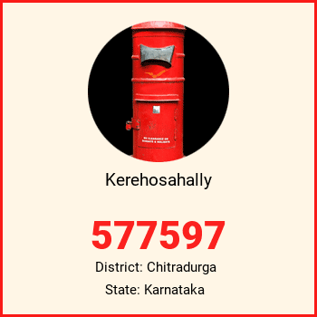 Kerehosahally pin code, district Chitradurga in Karnataka