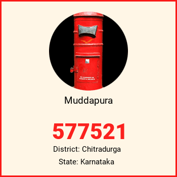 Muddapura pin code, district Chitradurga in Karnataka