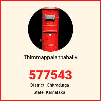 Thimmappaiahnahally pin code, district Chitradurga in Karnataka