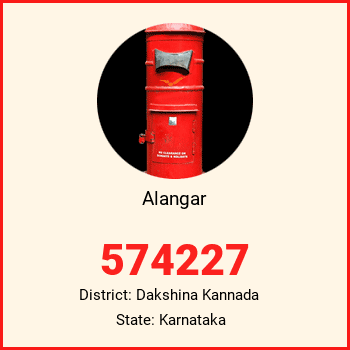 Alangar pin code, district Dakshina Kannada in Karnataka