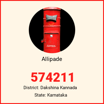 Allipade pin code, district Dakshina Kannada in Karnataka