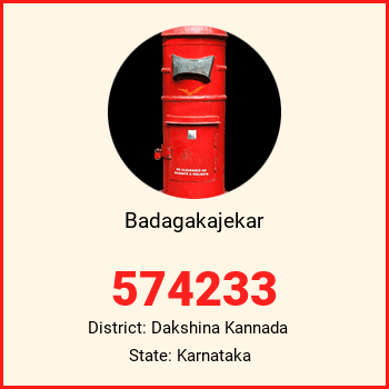 Badagakajekar pin code, district Dakshina Kannada in Karnataka
