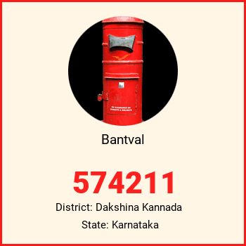 Bantval pin code, district Dakshina Kannada in Karnataka