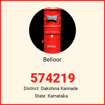 Belloor pin code, district Dakshina Kannada in Karnataka