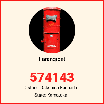 Farangipet pin code, district Dakshina Kannada in Karnataka