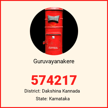 Guruvayanakere pin code, district Dakshina Kannada in Karnataka