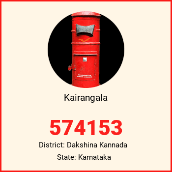 Kairangala pin code, district Dakshina Kannada in Karnataka