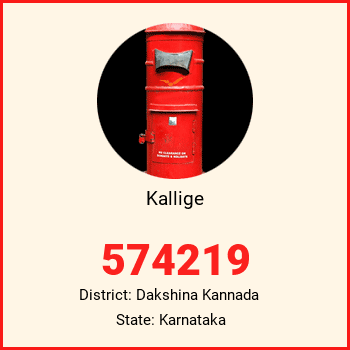 Kallige pin code, district Dakshina Kannada in Karnataka