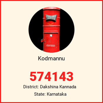Kodmannu pin code, district Dakshina Kannada in Karnataka