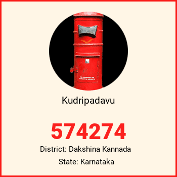 Kudripadavu pin code, district Dakshina Kannada in Karnataka