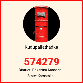Kudupallathadka pin code, district Dakshina Kannada in Karnataka