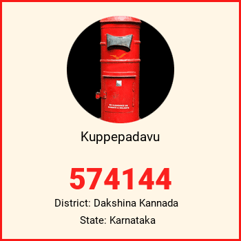 Kuppepadavu pin code, district Dakshina Kannada in Karnataka