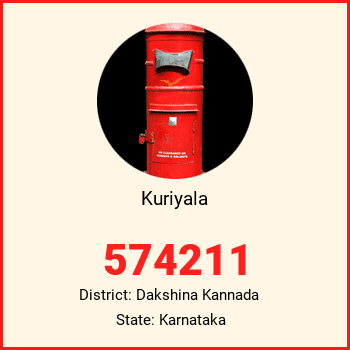 Kuriyala pin code, district Dakshina Kannada in Karnataka