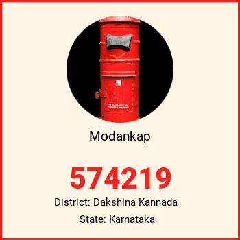 Modankap pin code, district Dakshina Kannada in Karnataka