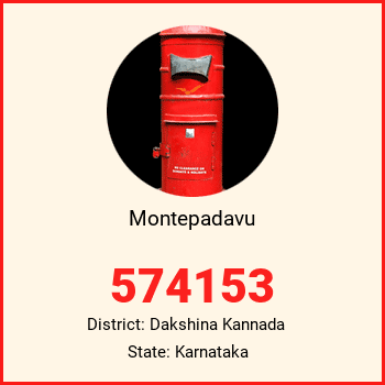 Montepadavu pin code, district Dakshina Kannada in Karnataka