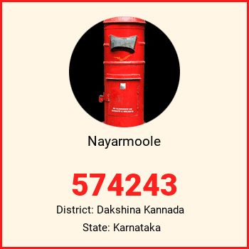 Nayarmoole pin code, district Dakshina Kannada in Karnataka